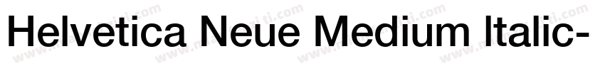 Helvetica Neue Medium ltalic字体转换